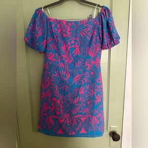 Lily Pulitzer off the shoulder dress